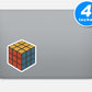 Rubiks Cube Vinyl Stickers