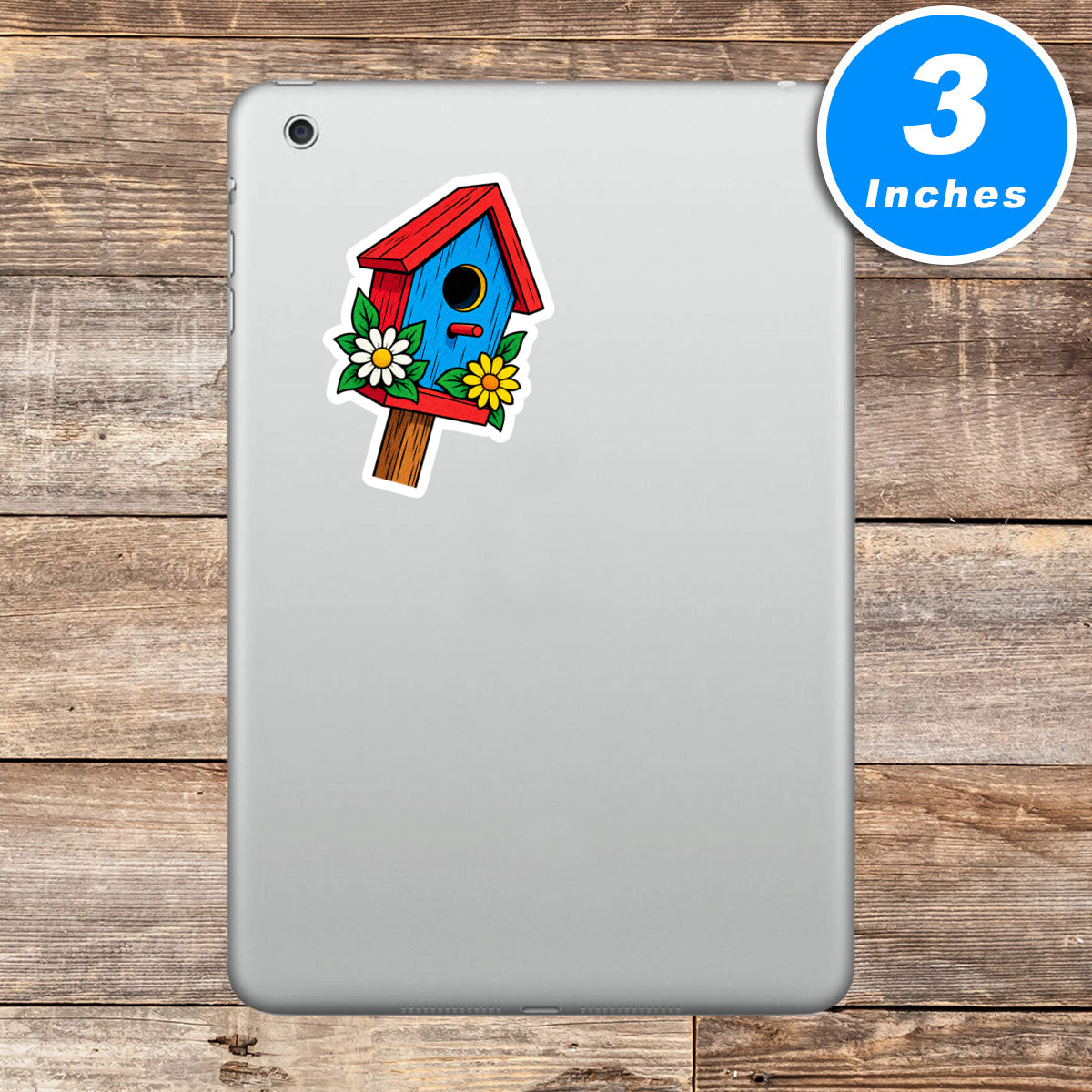Hand-drawn Birdhouse Garden Sticker Vinyl Stickers