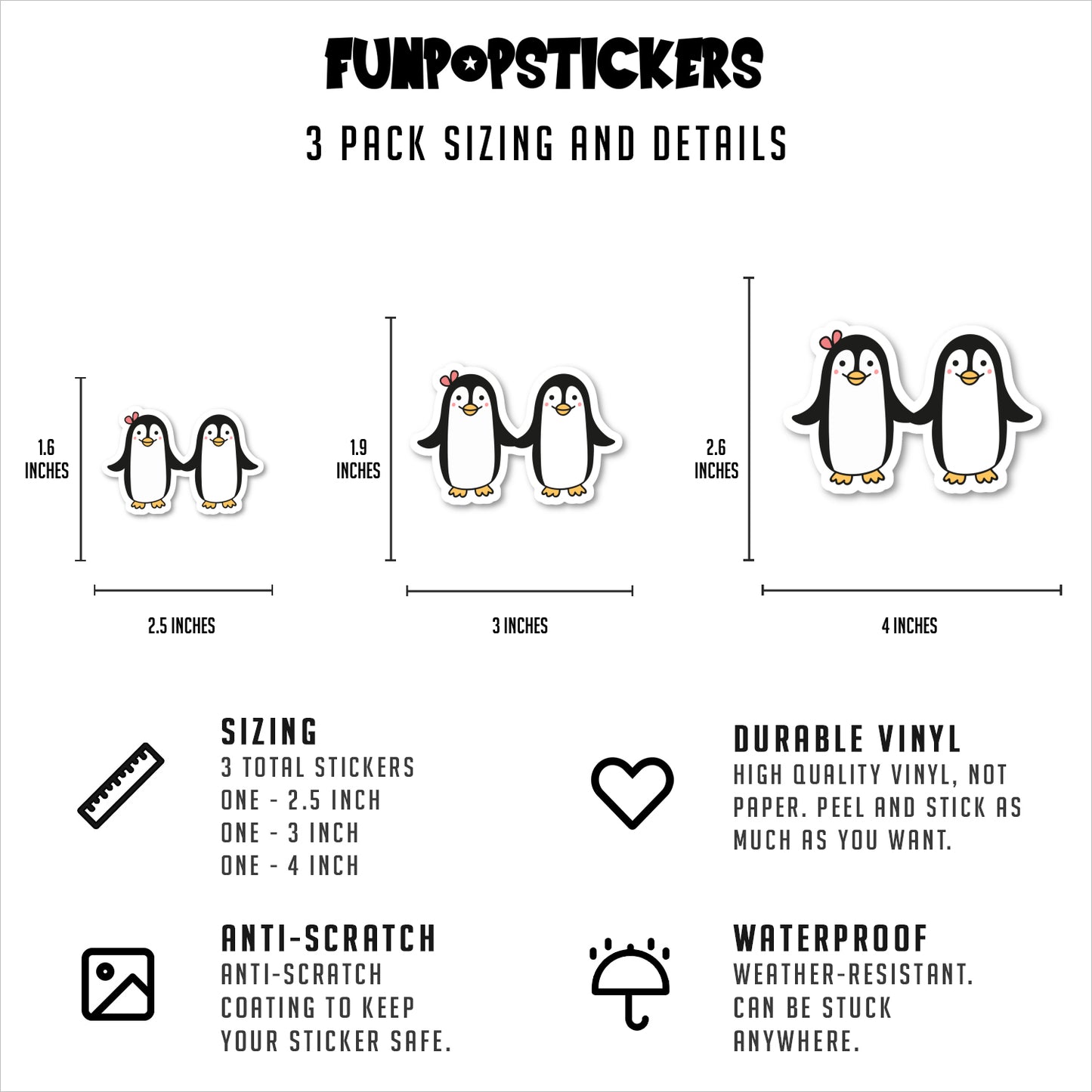 Penguins Vinyl Stickers