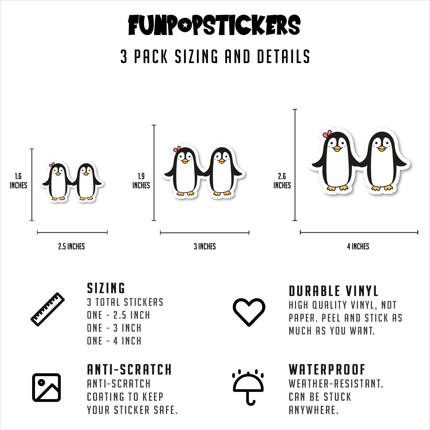 Penguins Vinyl Stickers