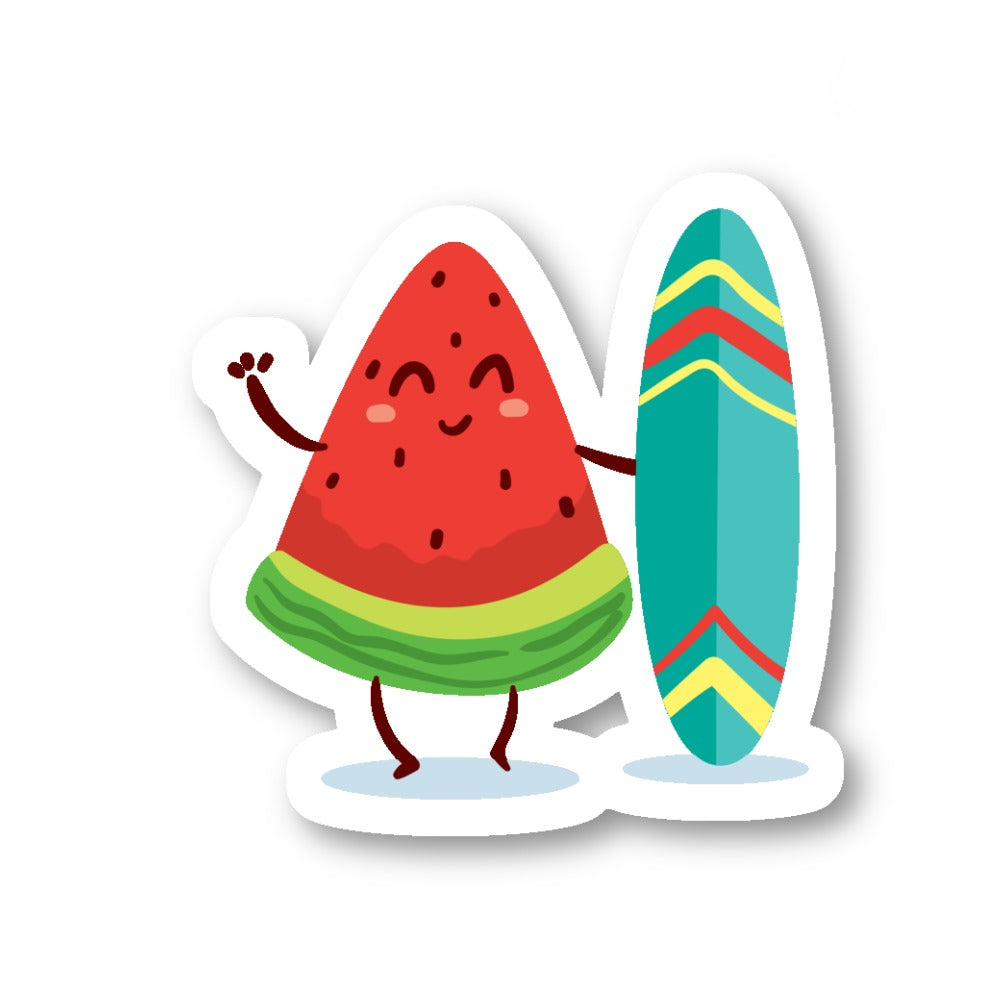 Watermelon Surboarding Vinyl Sticker