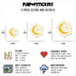 Celestial Moon And Stars Stickers Vinyl Stickers