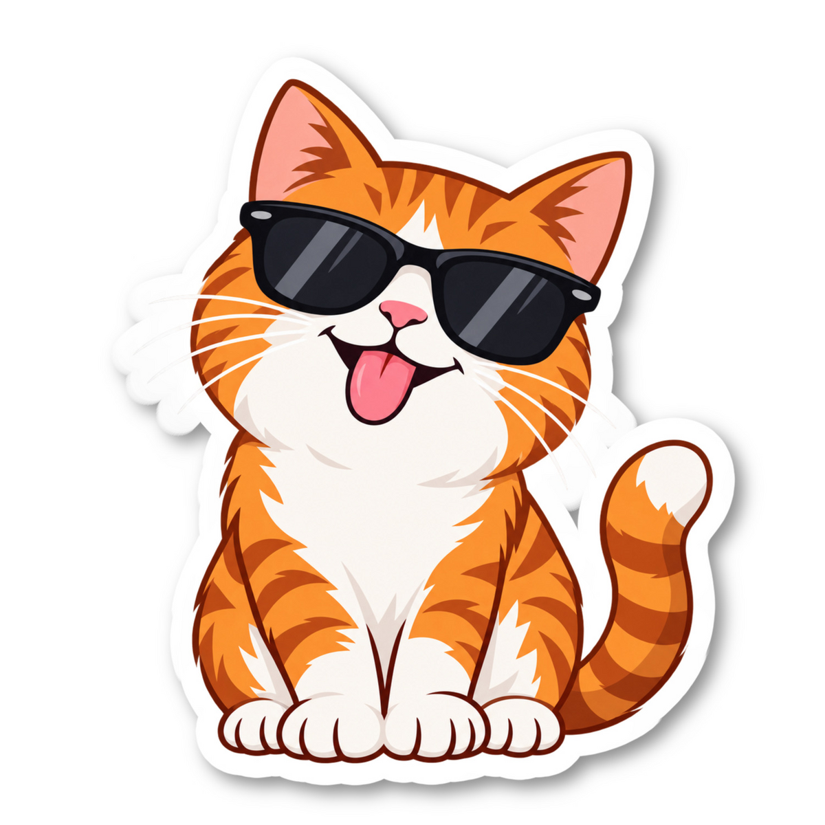 Funny Cat Stickers Vinyl Sticker