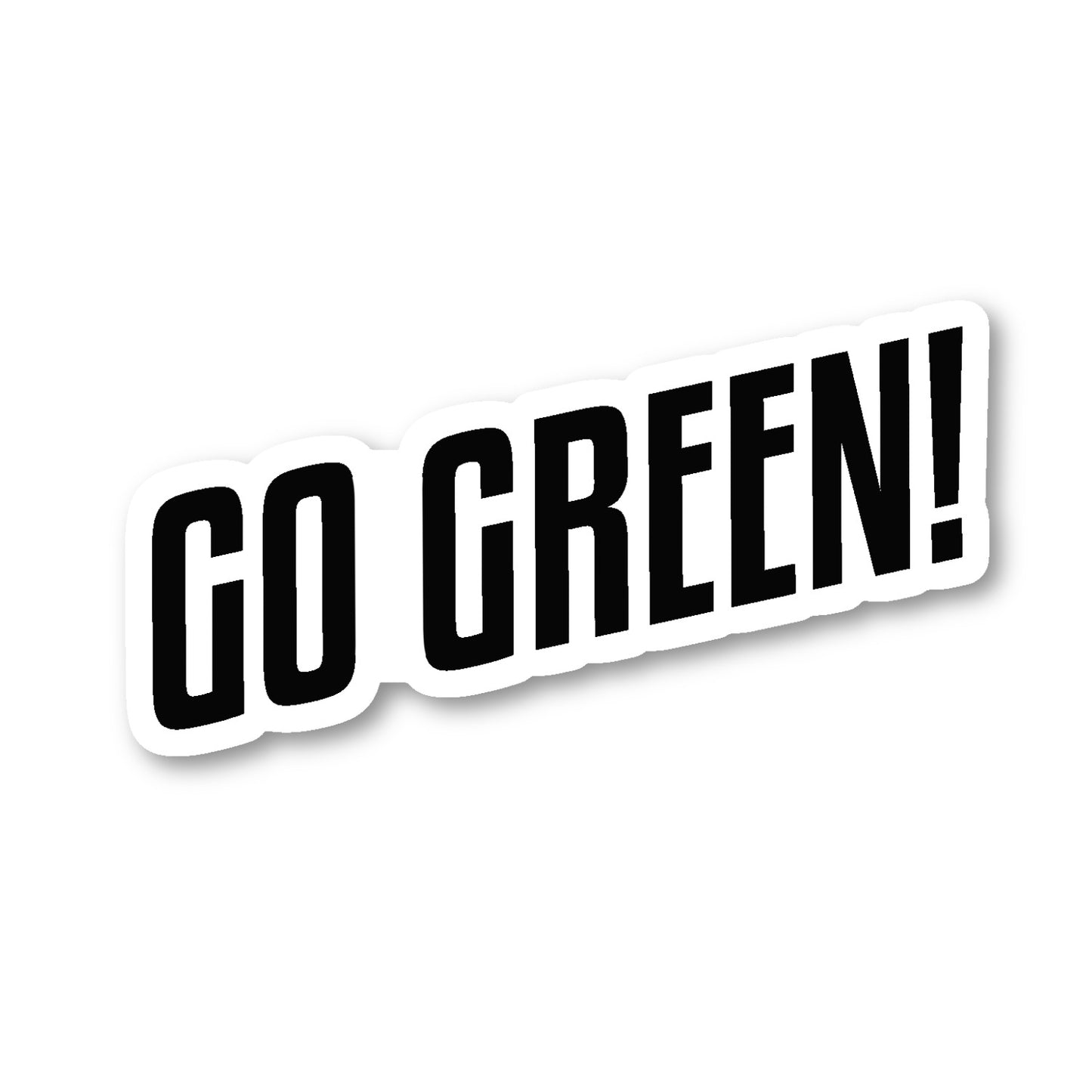 Go Green Vinyl Sticker