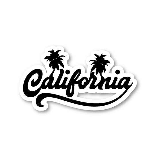California Palm Trees Vinyl Sticker