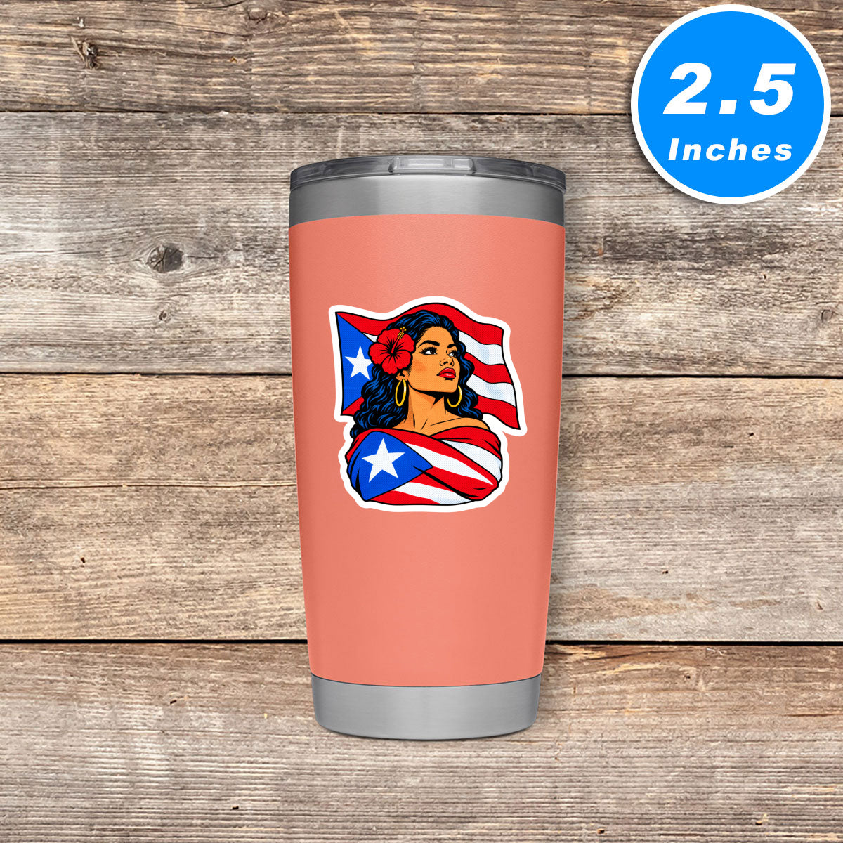 Puerto Rican Pride Stickers Vinyl Stickers