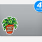 Plants Are My Therapy Quote Vinyl Stickers