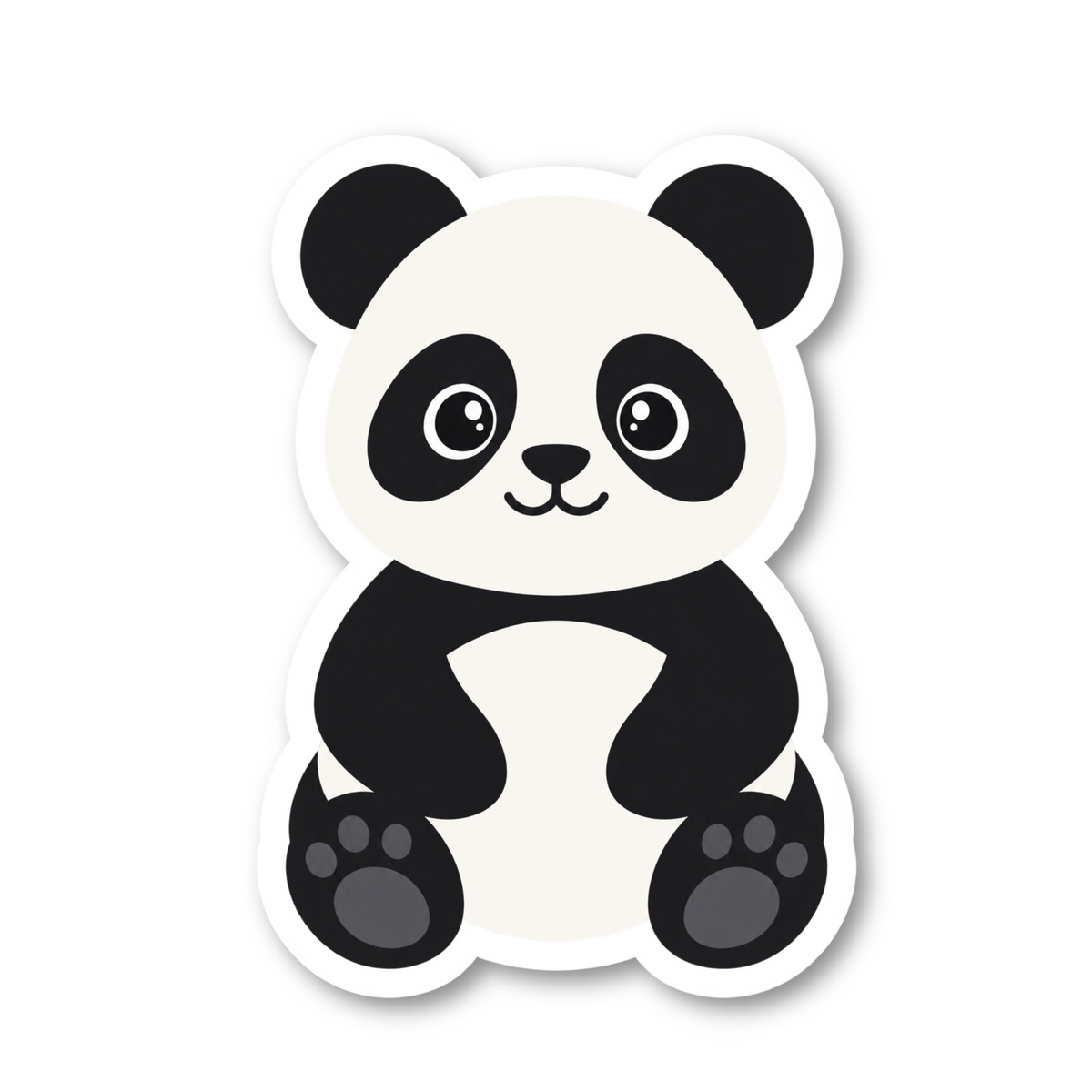 Cartoon Panda Vinyl Sticker
