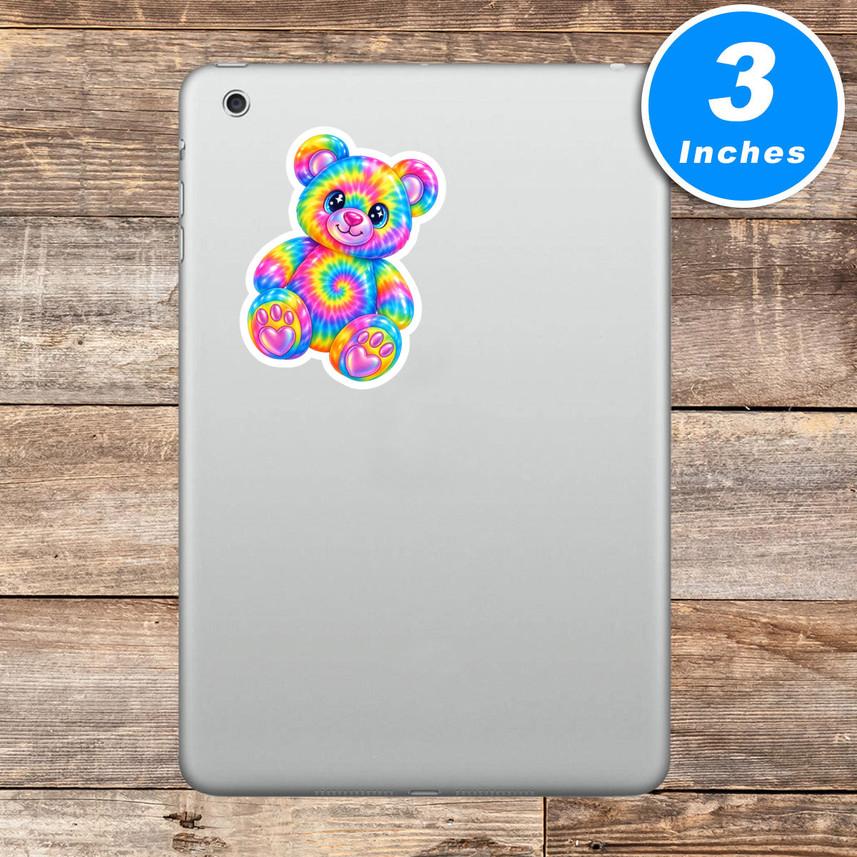 Tie Dye Bear Stickers Vinyl Stickers