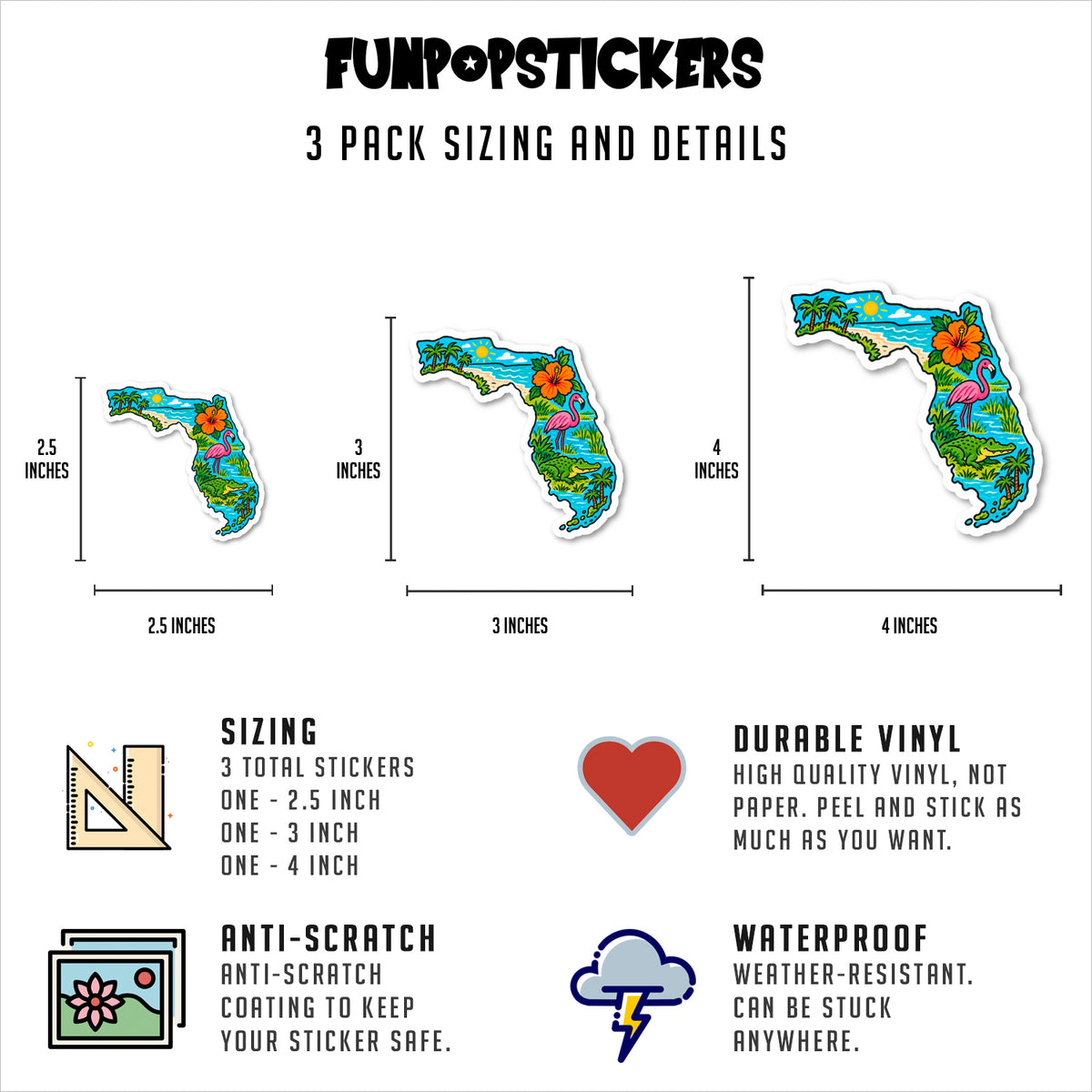 Florida Vinyl Stickers