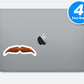 Mustache Vinyl Stickers