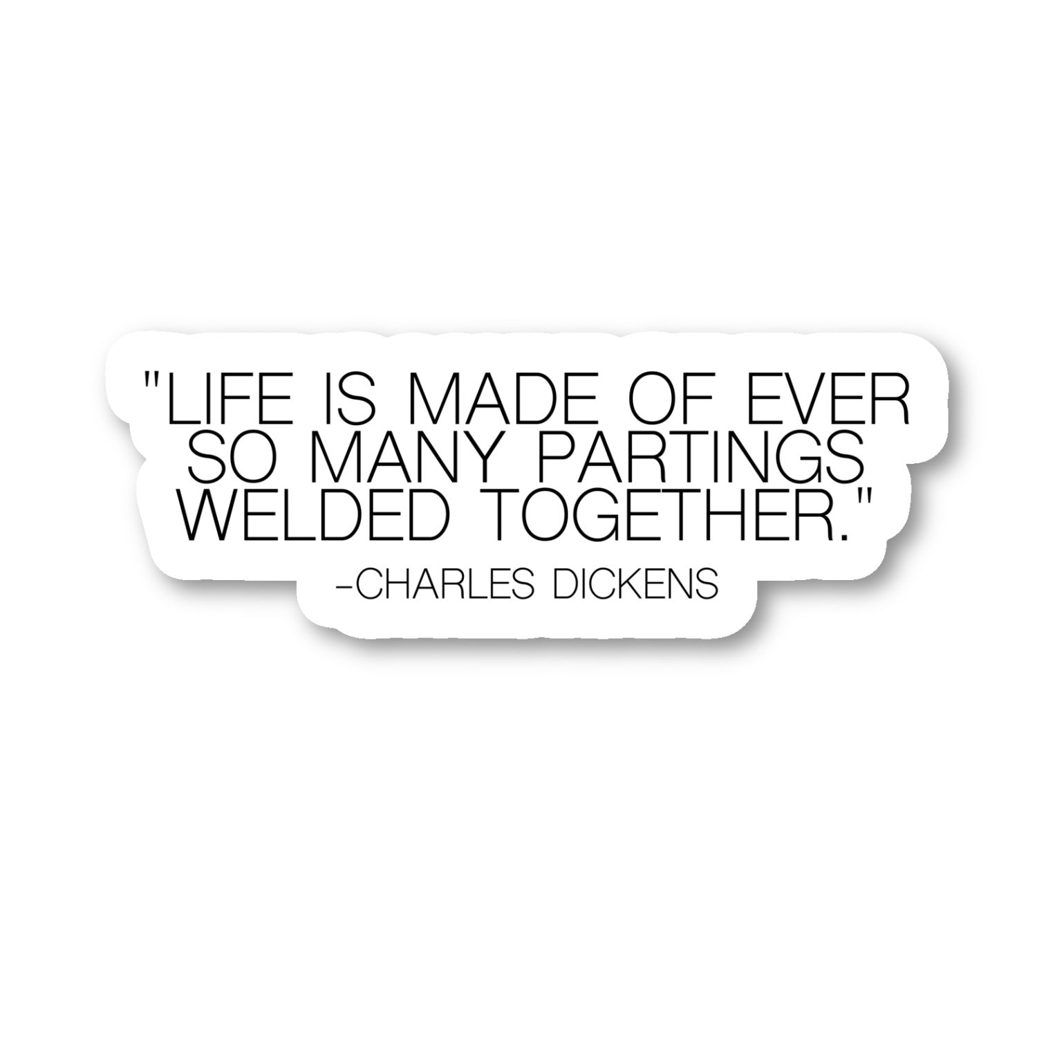 Charles Dickens Vinyl Sticker