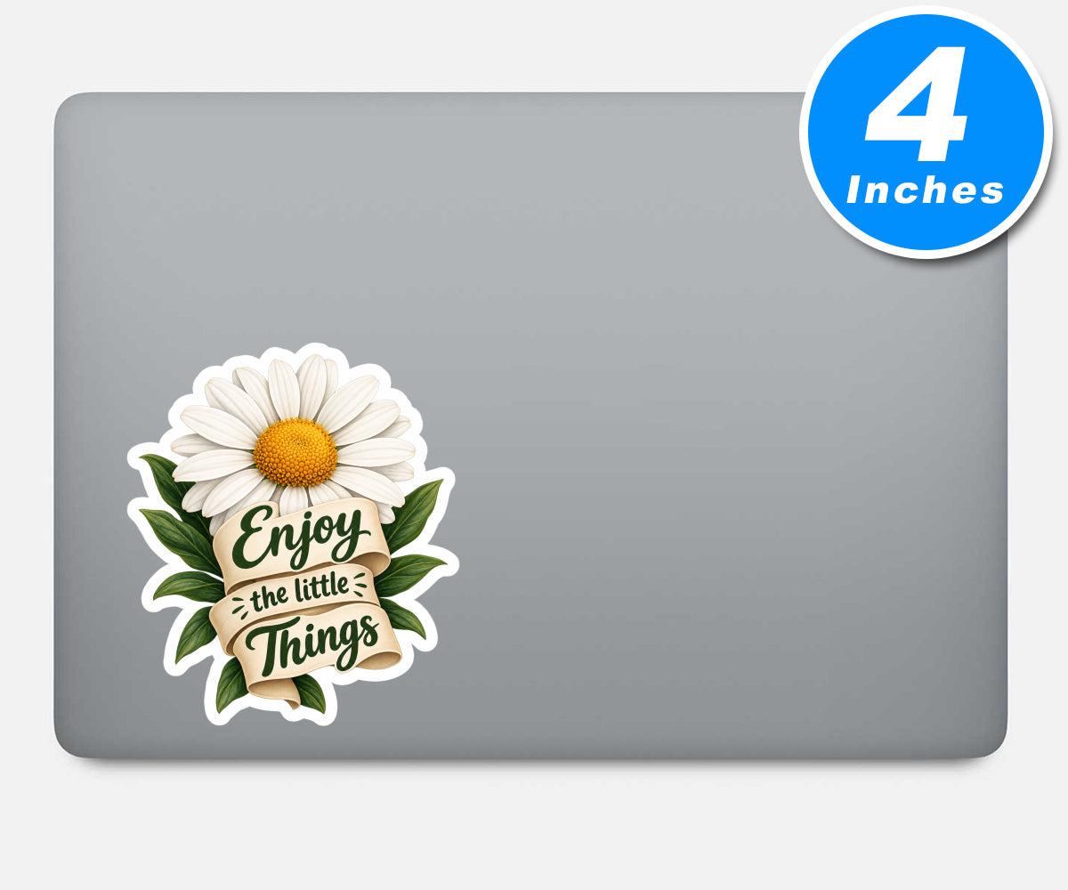 Enjoy The Little Things Quote Vinyl Stickers