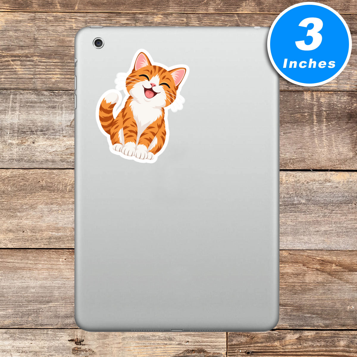 Happy Cat Vinyl Stickers