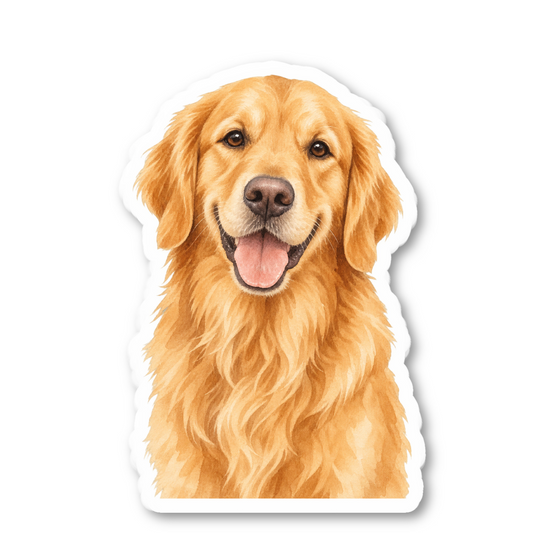 Golden Retriever Stickers Vinyl Sticker