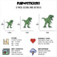 Dinosaur 3 Rex Stickers Vinyl Stickers