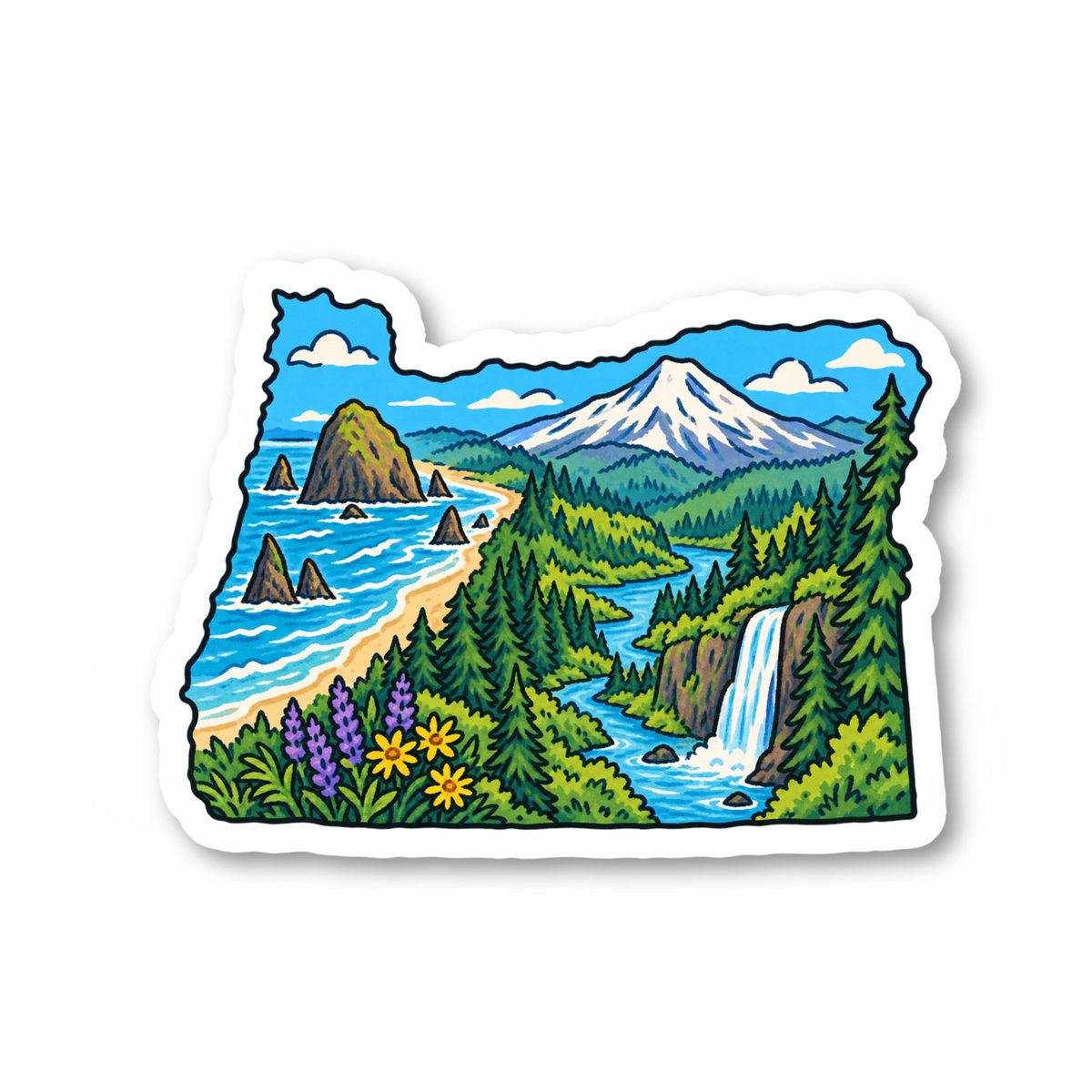 Oregon Vinyl Sticker