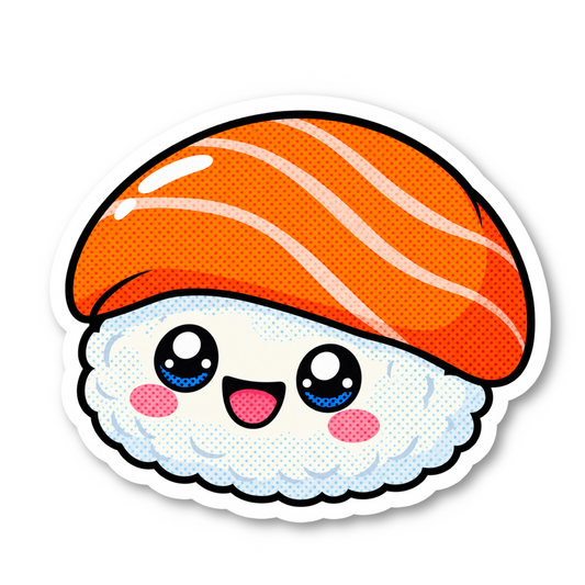 Kawaii Sushi Food Sticker Vinyl Sticker