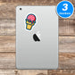 Ice Cream Cone Vinyl Stickers