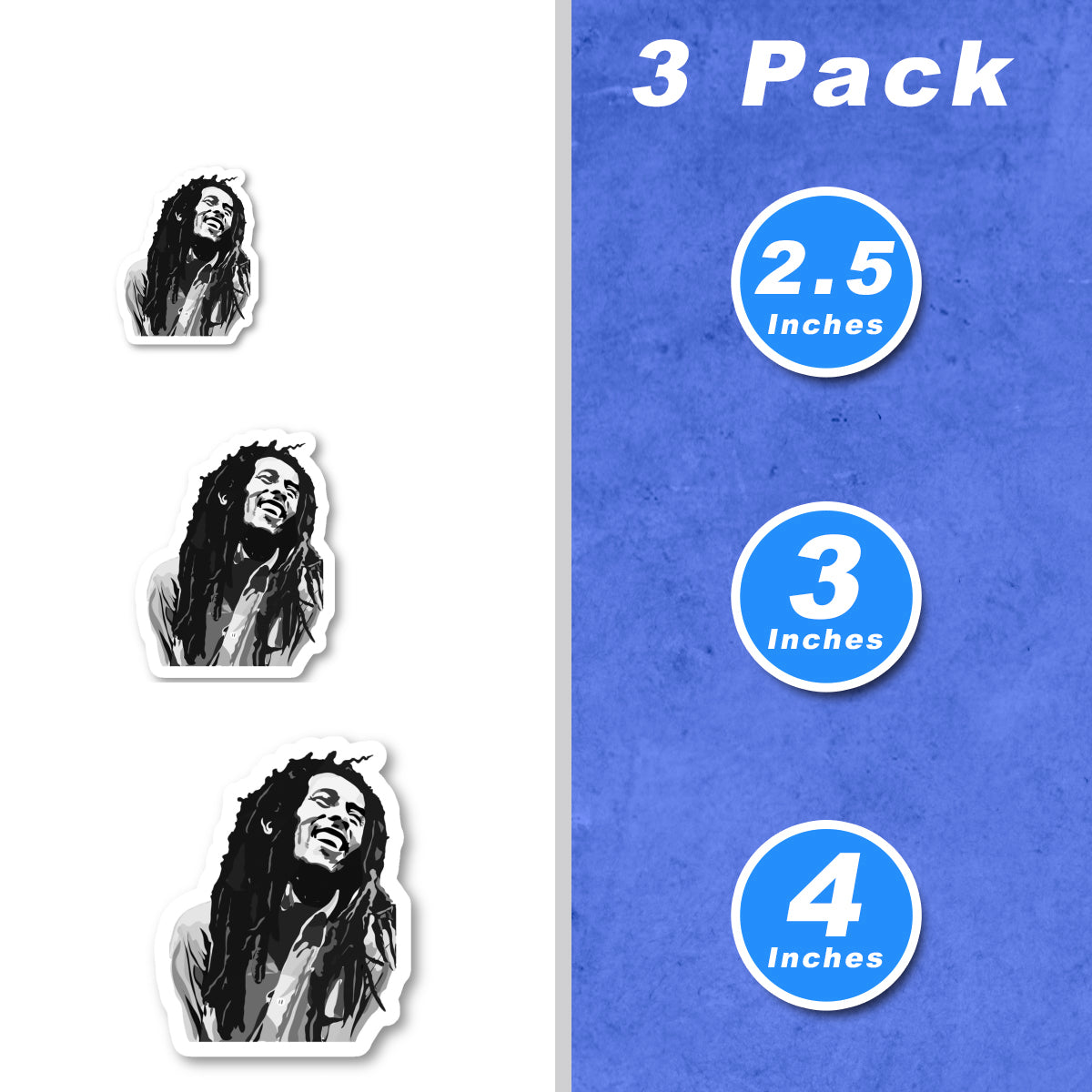 Bob Marley Vinyl Stickers
