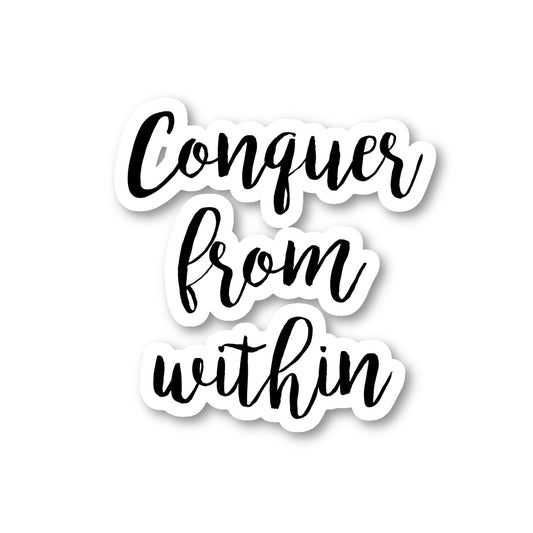 Conquer Vinyl Sticker