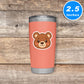 Cute Bear Head Sticker Vinyl Stickers