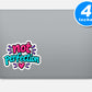 Not Perfection Quote Vinyl Stickers