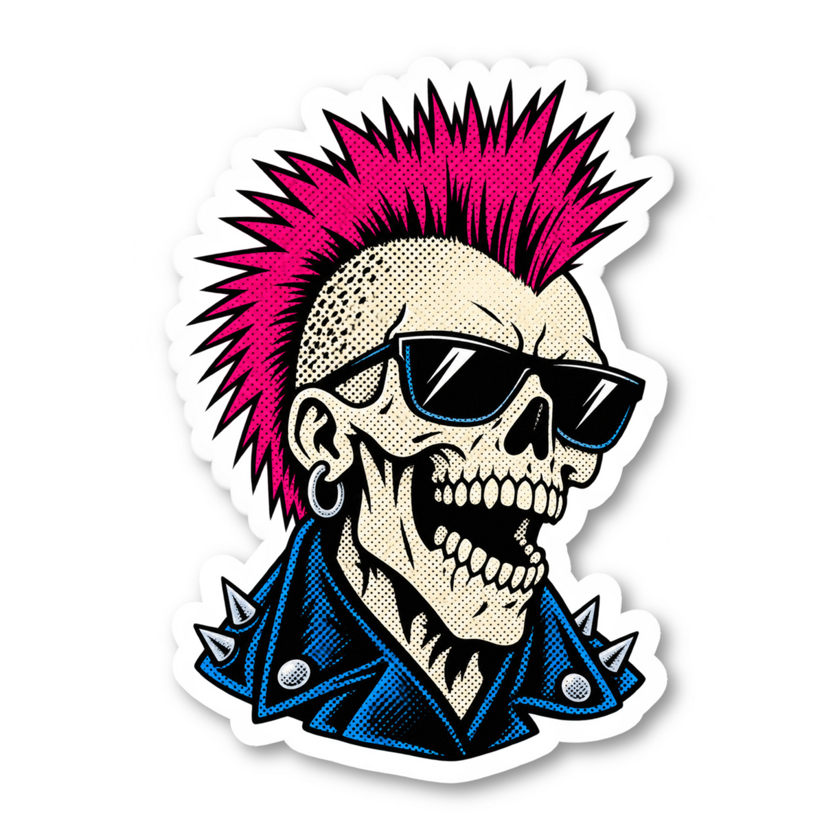 Punk Rock Stickers Vinyl Sticker