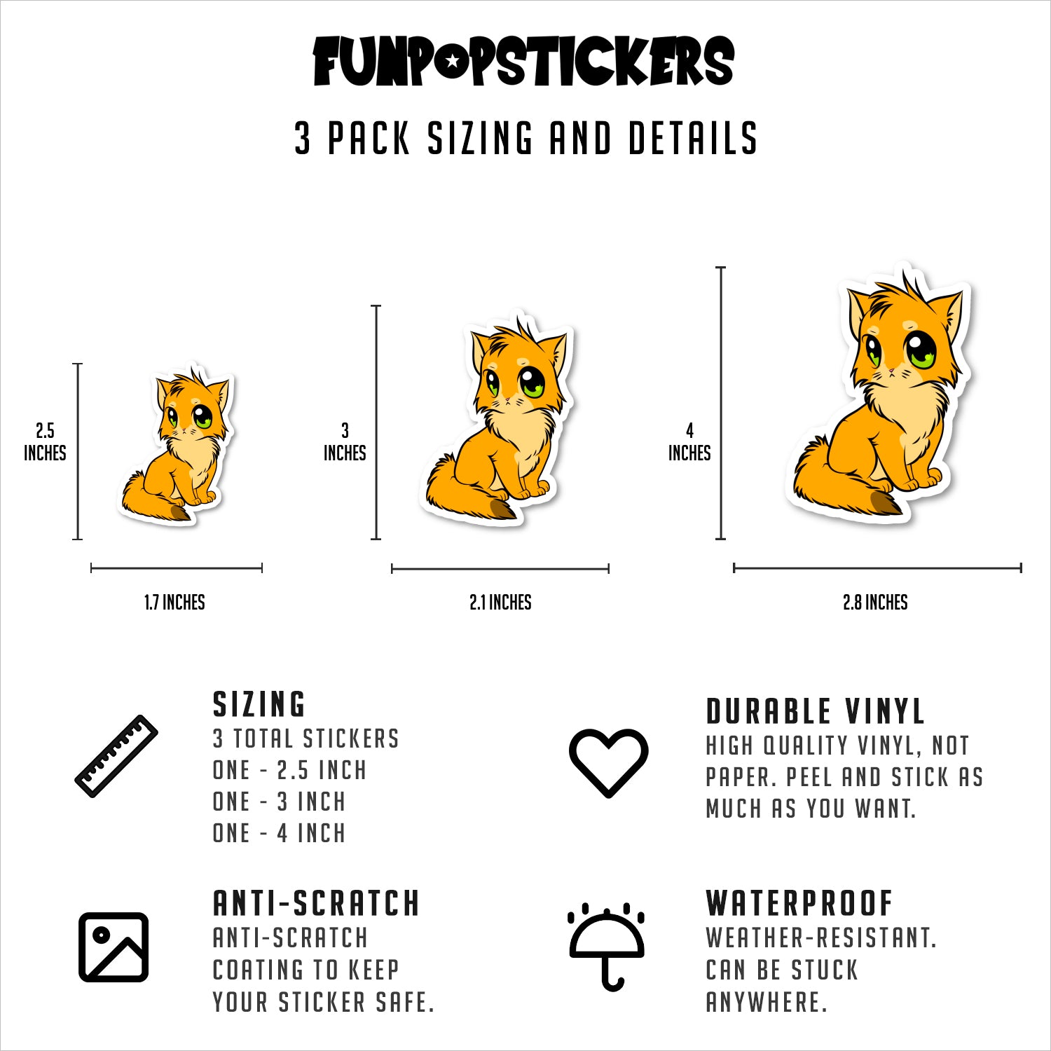 Anime Cat Anime Drawing Vinyl Stickers