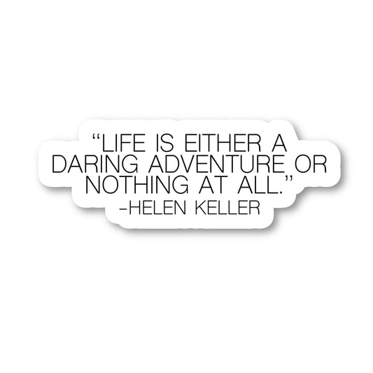 Helen Keller Vinyl Sticker