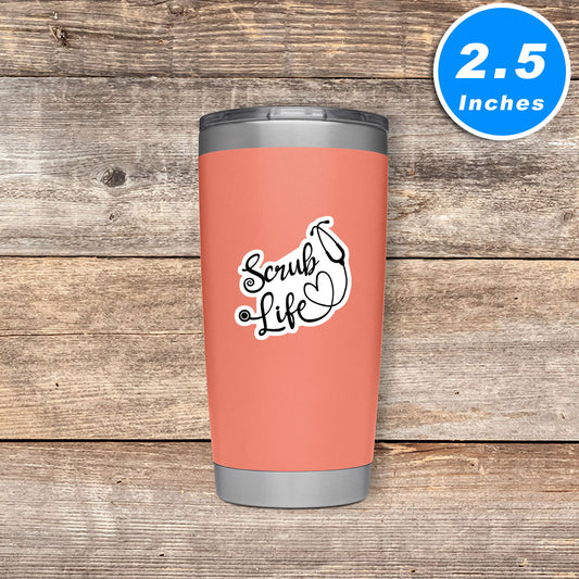 Scrub Life Vinyl Stickers