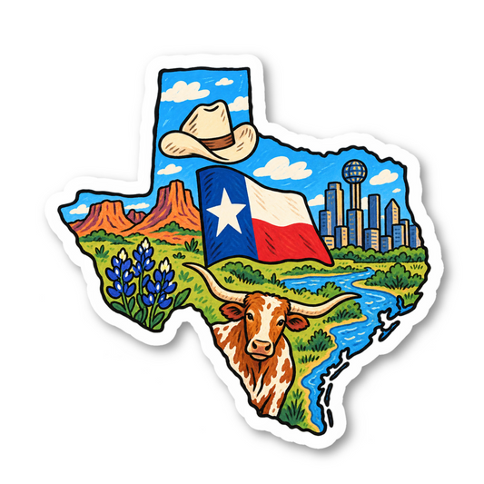 Texas Vinyl Sticker