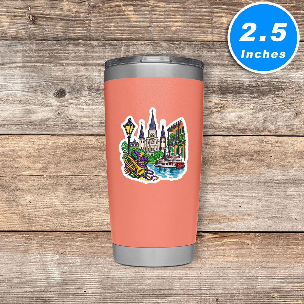 New Orleans Vinyl Stickers
