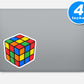 Rubiks Cube Vinyl Stickers