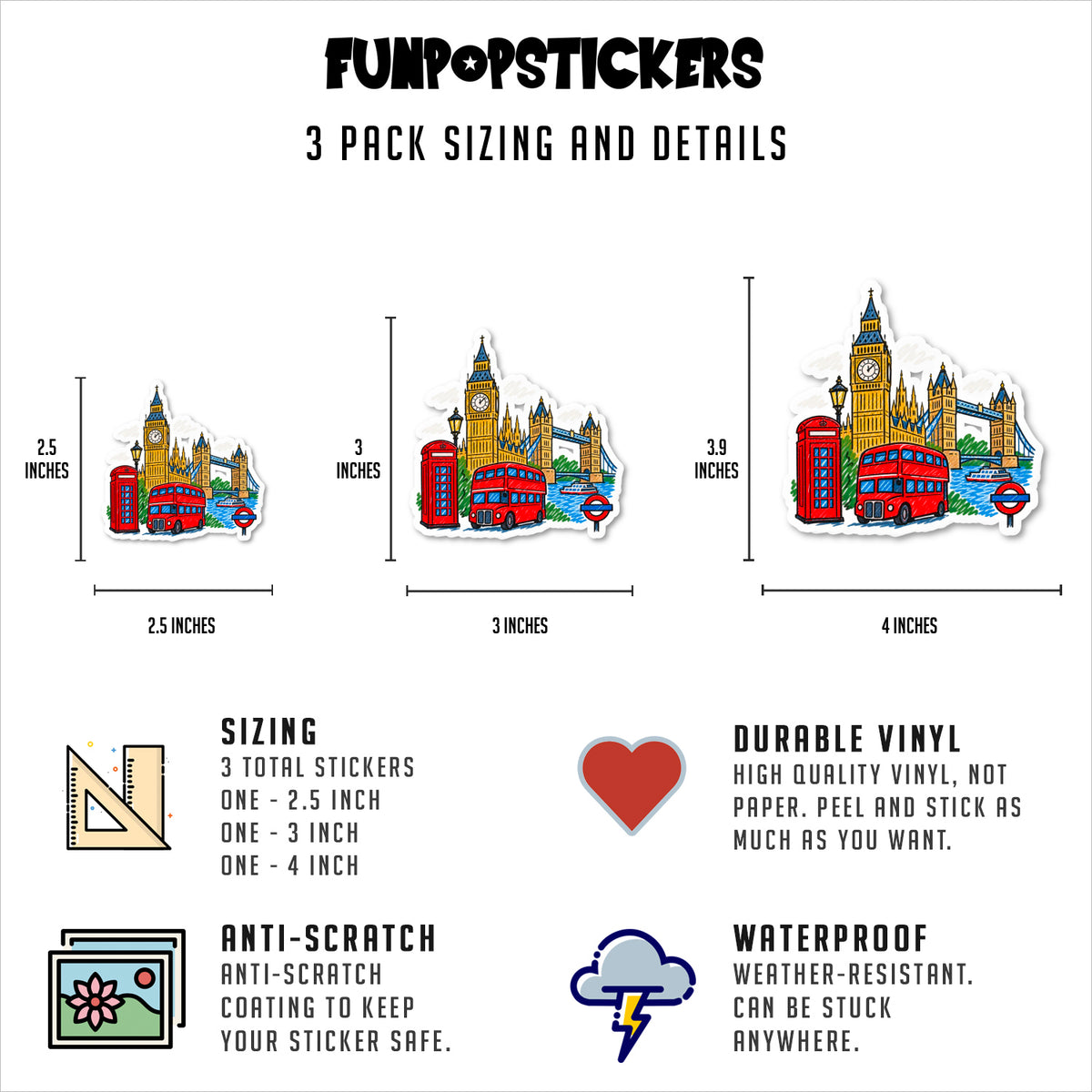 London Vinyl Stickers