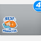 Rest Is Productive Quote Vinyl Stickers
