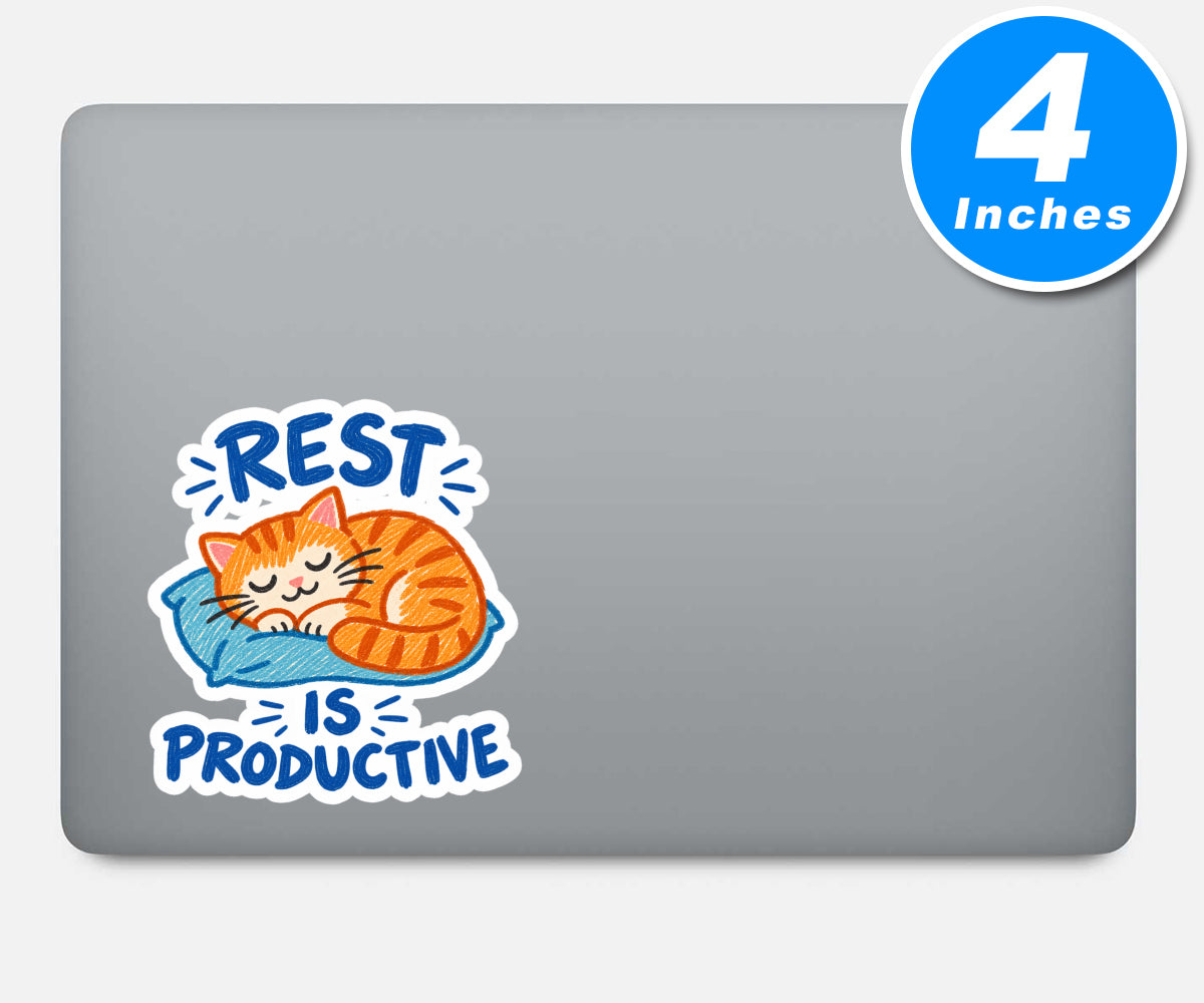 Rest Is Productive Quote Vinyl Stickers