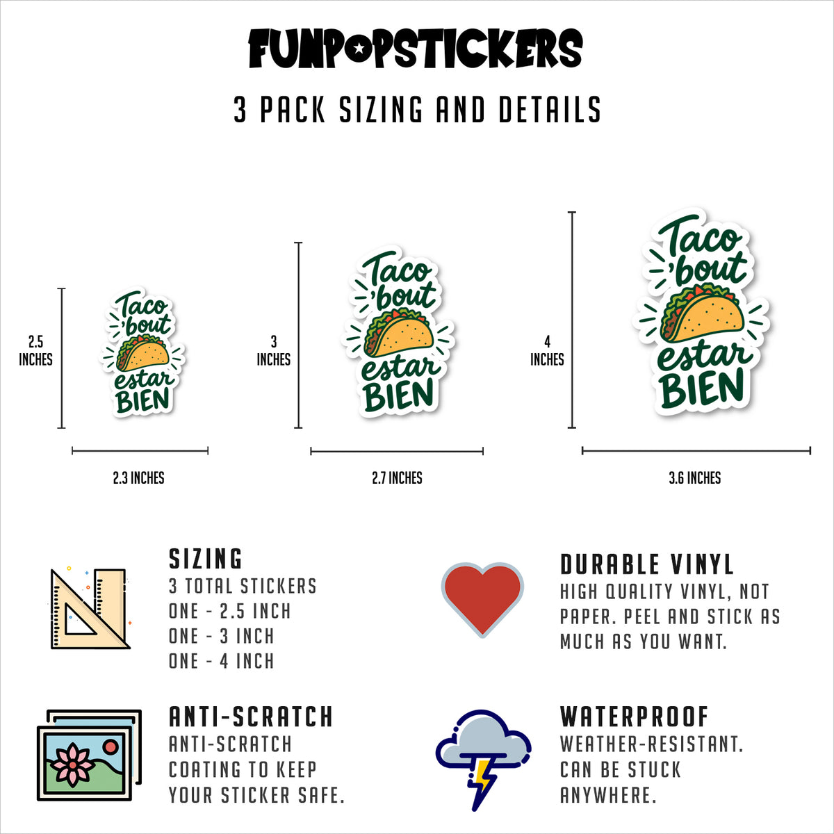 Spanglish Sayings Stickers Vinyl Stickers