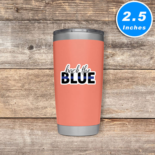 Back The Blue Blue Line Police Vinyl Stickers