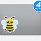 Bee Cartoon Vinyl Stickers