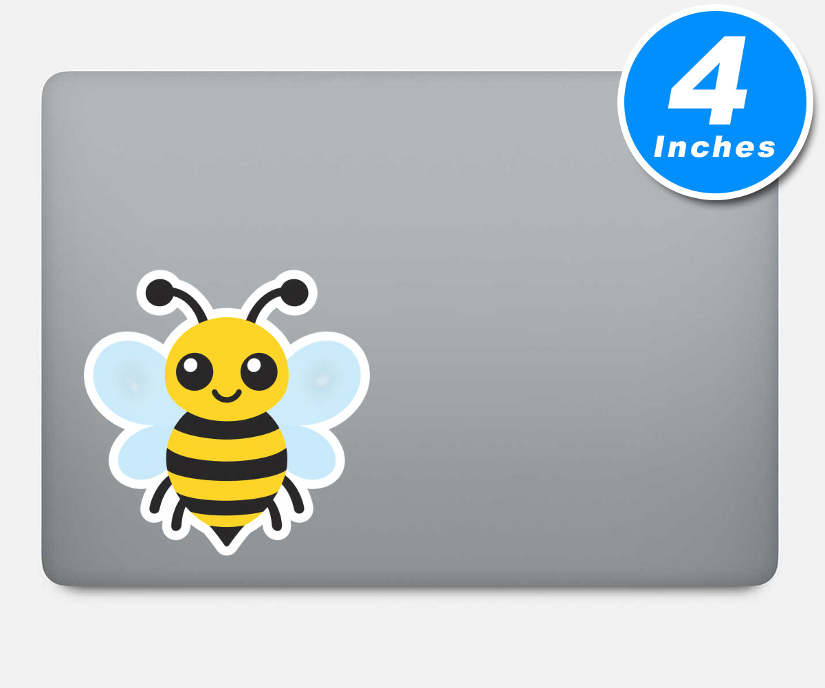 Bee Cartoon Vinyl Stickers