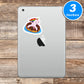 Unicorn On A Donut Floaty Vinyl Stickers
