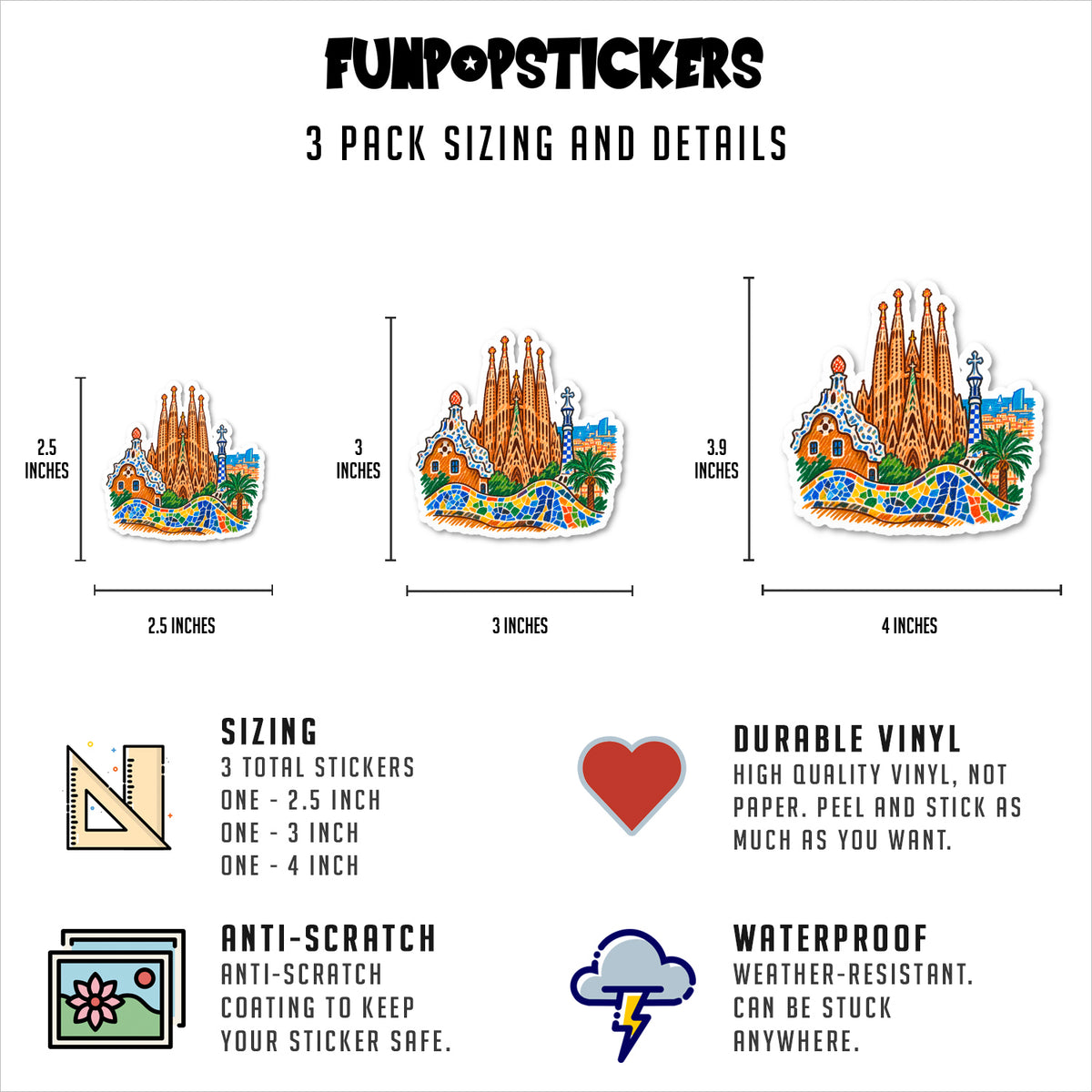Barcelona Vinyl Stickers