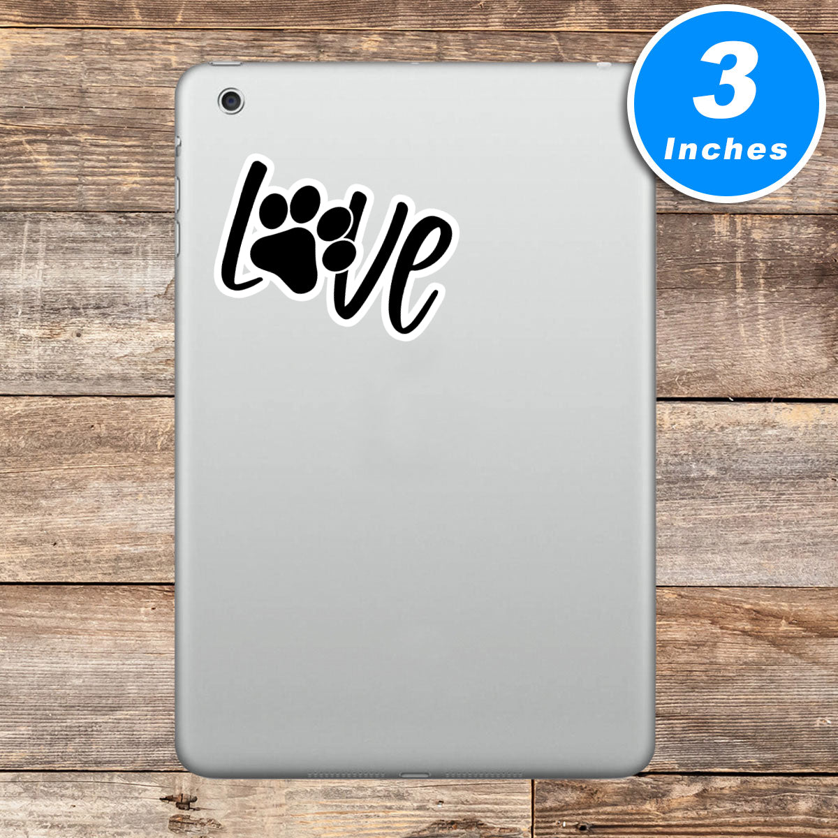 Dog Love Paw Vinyl Stickers