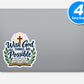 Inspirational Bible Verse Stickers Vinyl Stickers