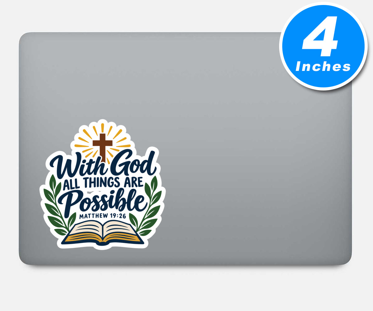 Inspirational Bible Verse Stickers Vinyl Stickers