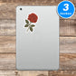 Red Rose Vinyl Stickers