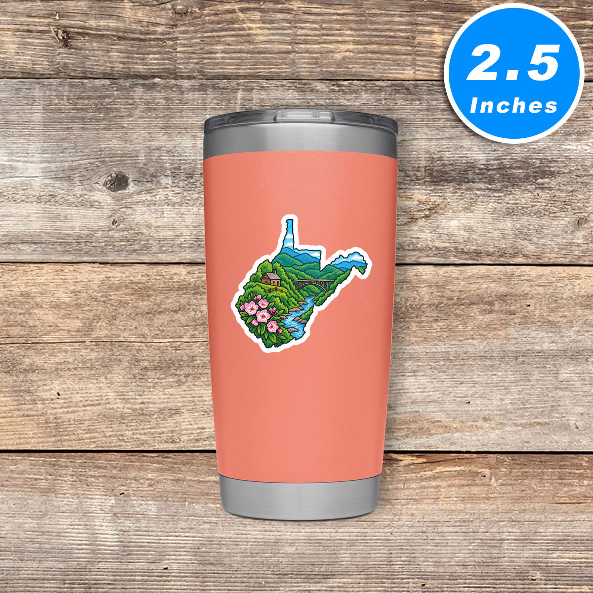 West Virginia Vinyl Stickers