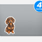 Dachshund Stickers Vinyl Stickers