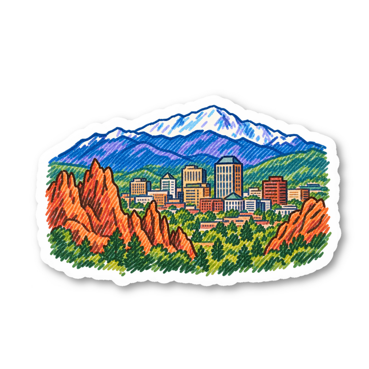 Colorado Springs Vinyl Sticker